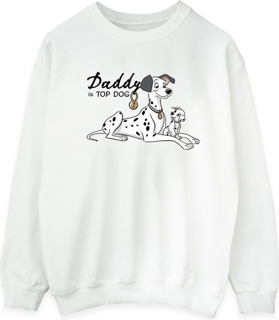 Disney - "101 Dalmatians Top Dog" Sweatshirt für Herren BI26973 (XXL) (Weiß)