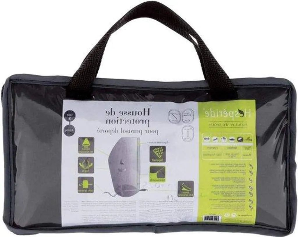 Bâche voile d'ombrage grise imperméable anti-UV dimensions 30x60x210 cm