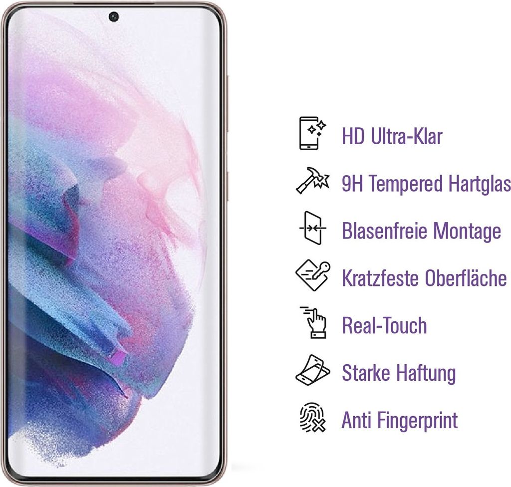 6x 9H Panzerglas für Samsung Galaxy S25 Edge HD KLAR UV-Liquid echtes Tempered Glass Displayschutz Schutzglas Hartglas Schutzfolie Screen-Protector