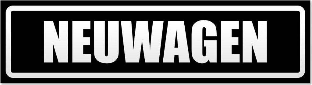 Neuwagen invertiert Magnetschild Schild magnetisch