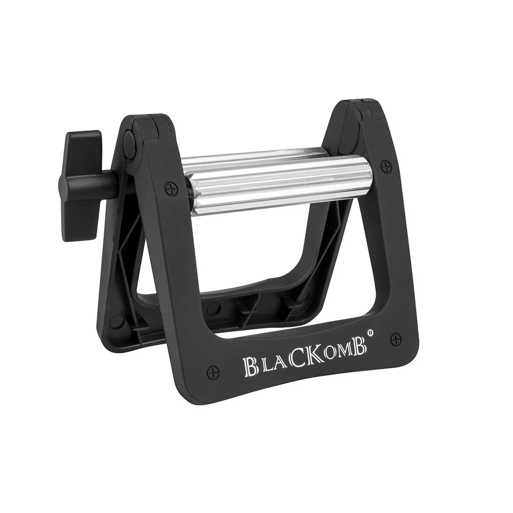 Blackomb - Tubenquetscher, Tubenpresse für Kunstoff- und Aluminiumtuben, aus Metall, Tubenausdrücker, Friseurbedarf, Schwarz