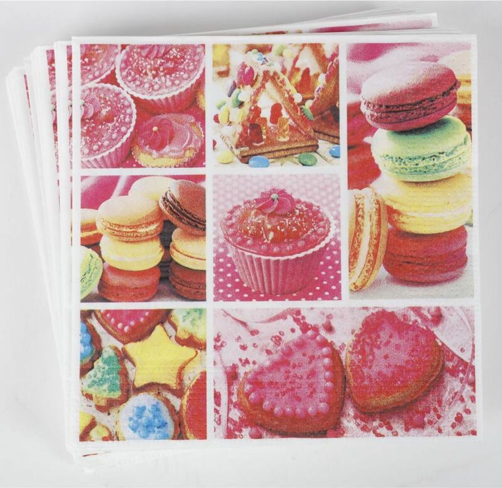 24x 20er Packung Servietten 3-lagig Papier Einweg Party Kuchen 480 Stück
