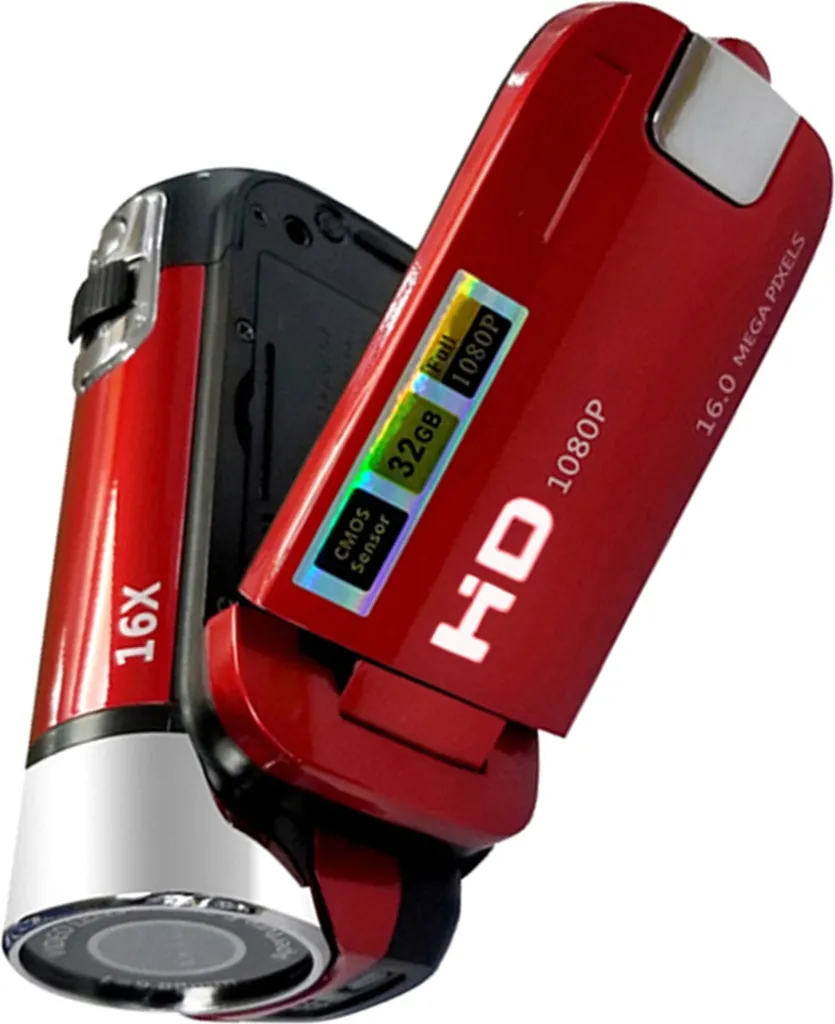 Caméscope numérique compact écran 2.7 pouces zoom 16X focus manuel