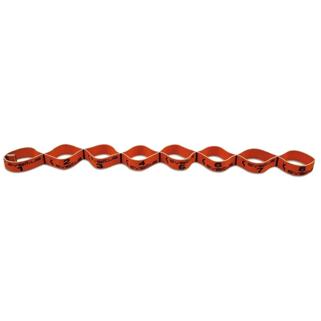 Sveltus Elastiband 7 kg Orange avec 8 Poignées - Résistance et Confort