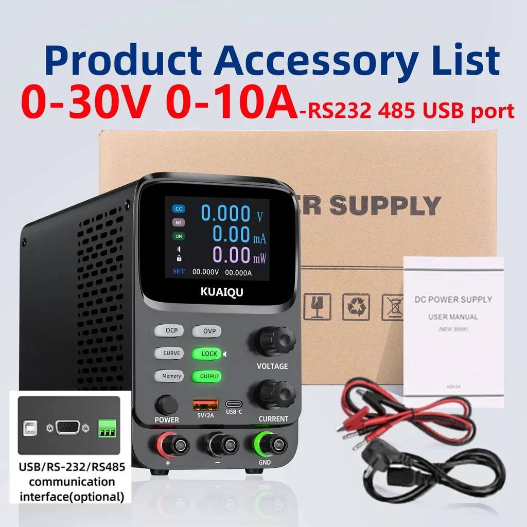 Transformateur de Laboratoire CC 60V 30A Programmable avec Sortie 220V - 2