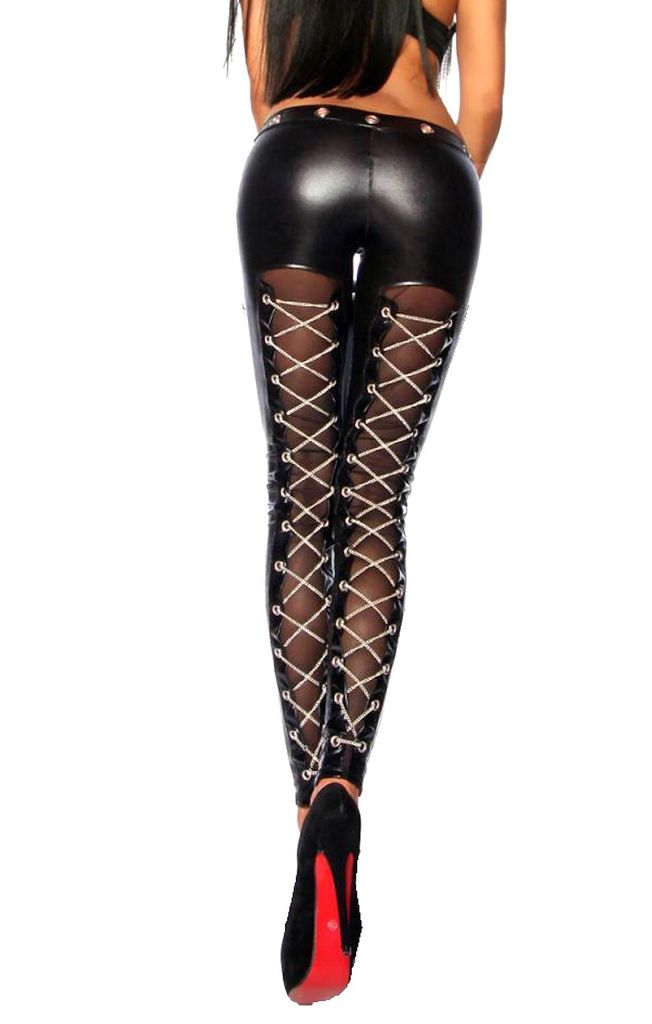 Damen Hose 18159 Stoffhose Leggings in schwarz, Gr. 2XL=40