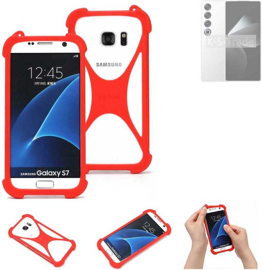 K-S-Trade Handy-Hülle kompatibel mit Meizu 21 Pro Schutz-Hülle Bumper Silikon Schutz Hülle Cover Case Silikoncase Silikonbumper TPU Softcase