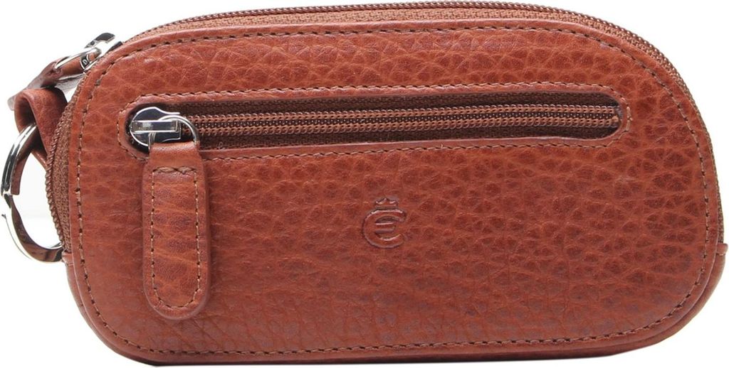 Esquire Schlüsselmäppchen Bison Key Case Cognac hellbraun