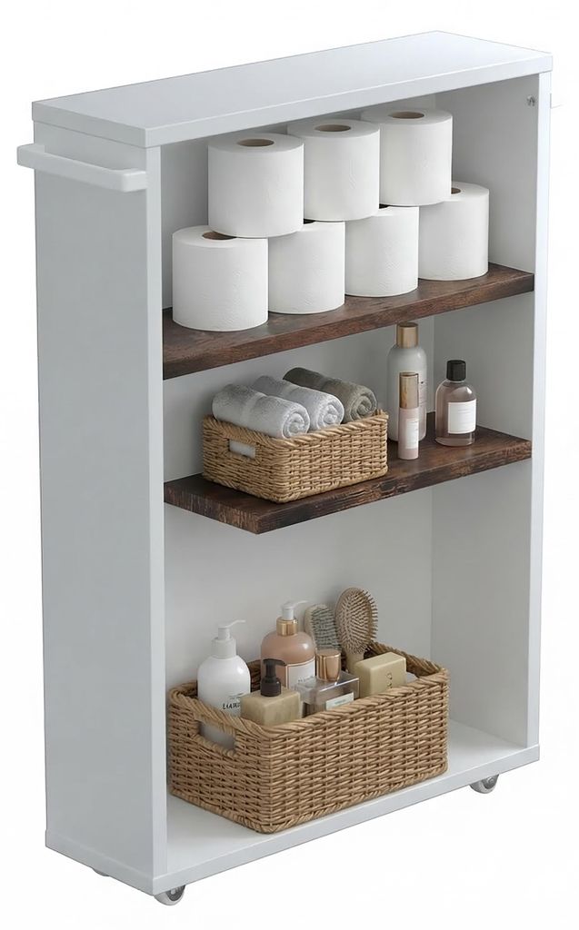 Dřevěná koupelnová skříňka Nilari 61 x 20 x 45 Obrázek produktu 