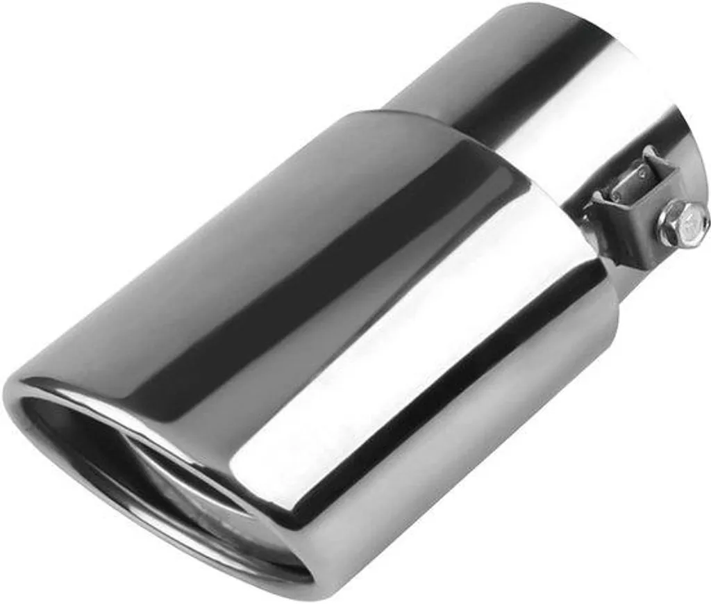 Embout d'échappement rond chromé 38-53mm pour silencieux de voiture