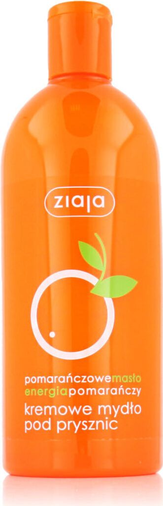 A bottle of Ziaja Orange Butter Shower Cream.