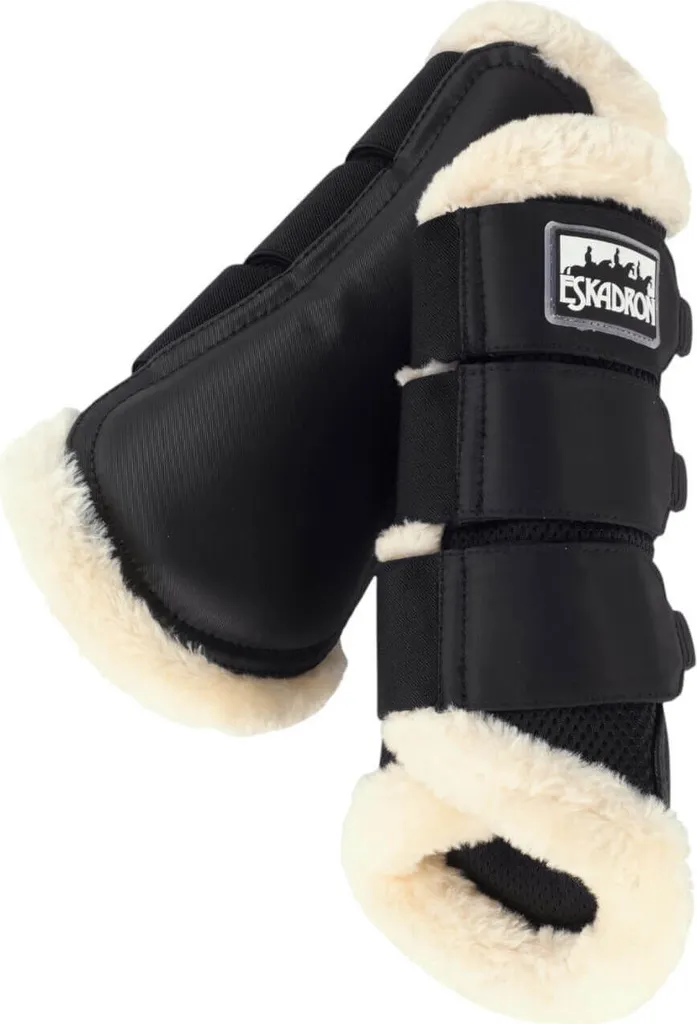 Ghette Eskadron FauxFur Nero Taglia S - Supporto Tendineo Professionale