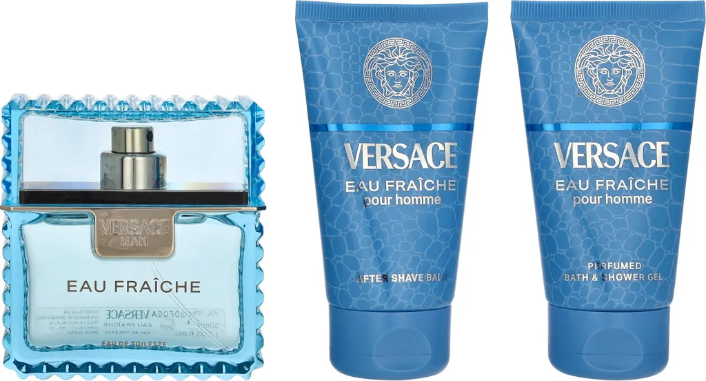 Parfum Versace Eau Fraîche Man Coffret Routine Matinale Fraîcheur Homme