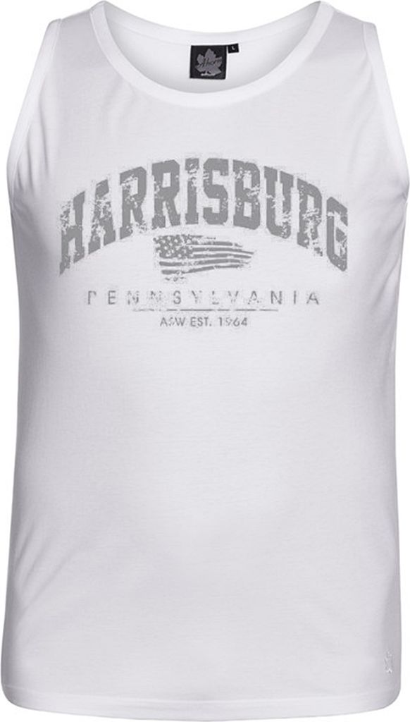 Übergrößen Tanktop Harrisburg Grau AHORN SPORTSWEAR Weiß Produktbild 