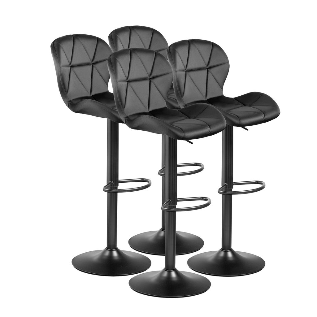 FURNIFY® 4er Set Barhocker LIVA | Höhenverstellbarer Produktbild 