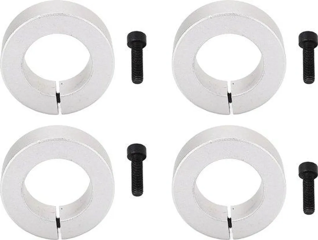 Pinces à fente en aluminium alésage 1 pouce pour fixation sur axe rotatif