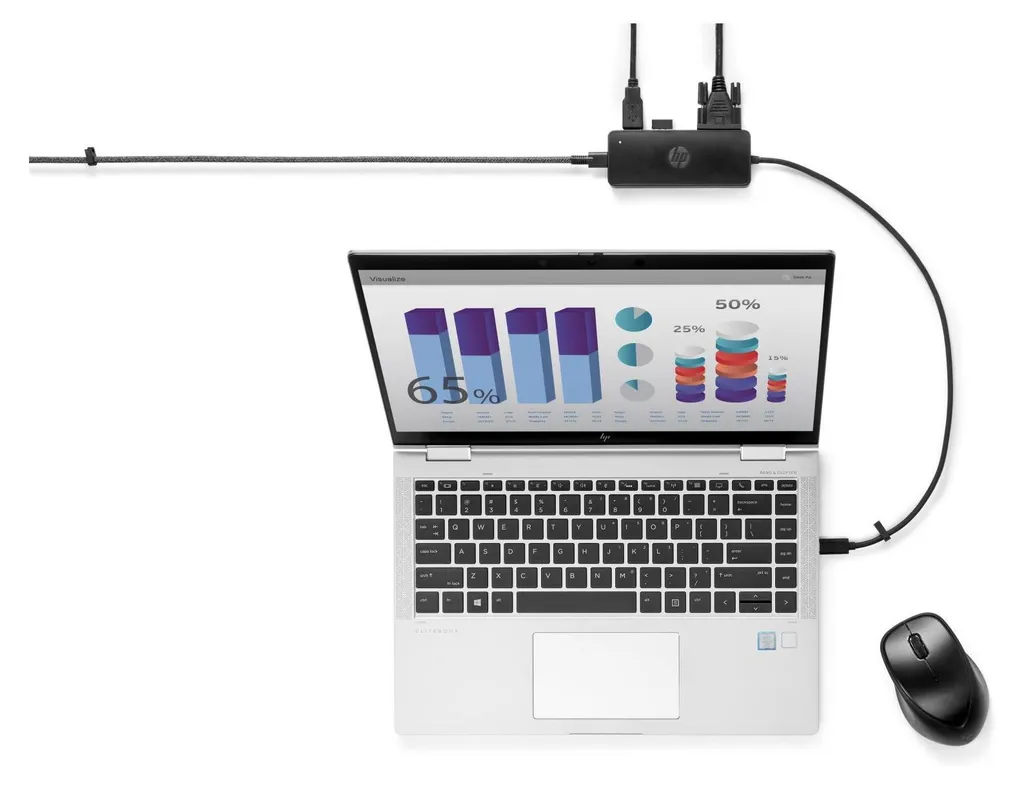Solution Connectique USB-C HP Travel Hub G2 pour Manque de Ports PC