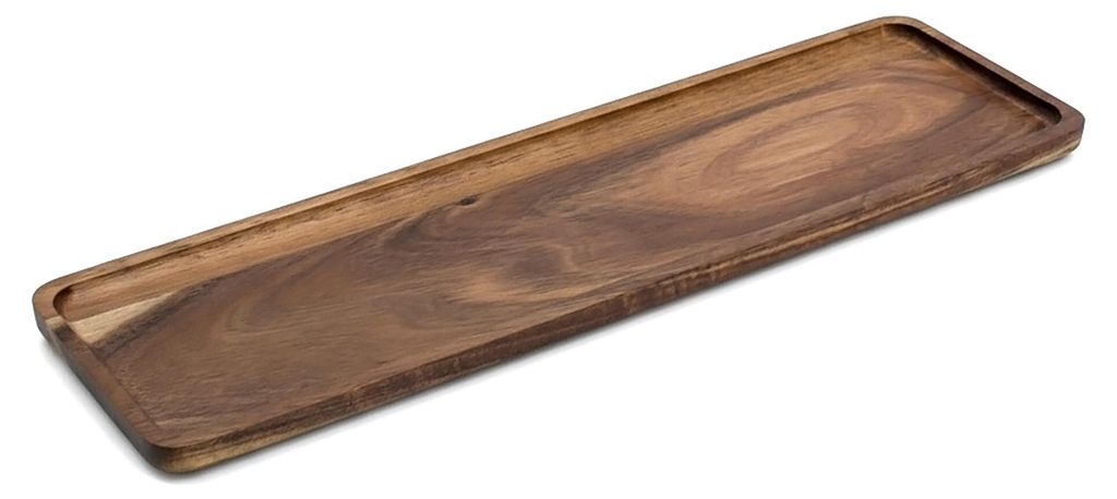 2.03 Holztablett aus Akazie - ca. 60 x 15 cm - großes Deko Produktbild 