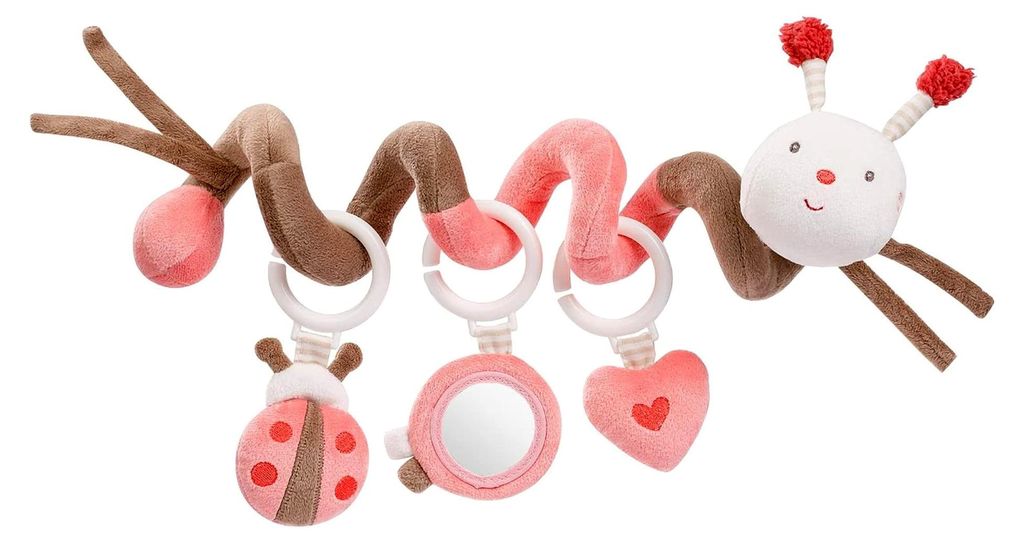 Activity Spirale Biene - Spielzeug für Kinderwagen zum Fühlen und Greifen - Babyspielzeug für Bett, Laufstall, Babyschale und Autositz - Motorik...