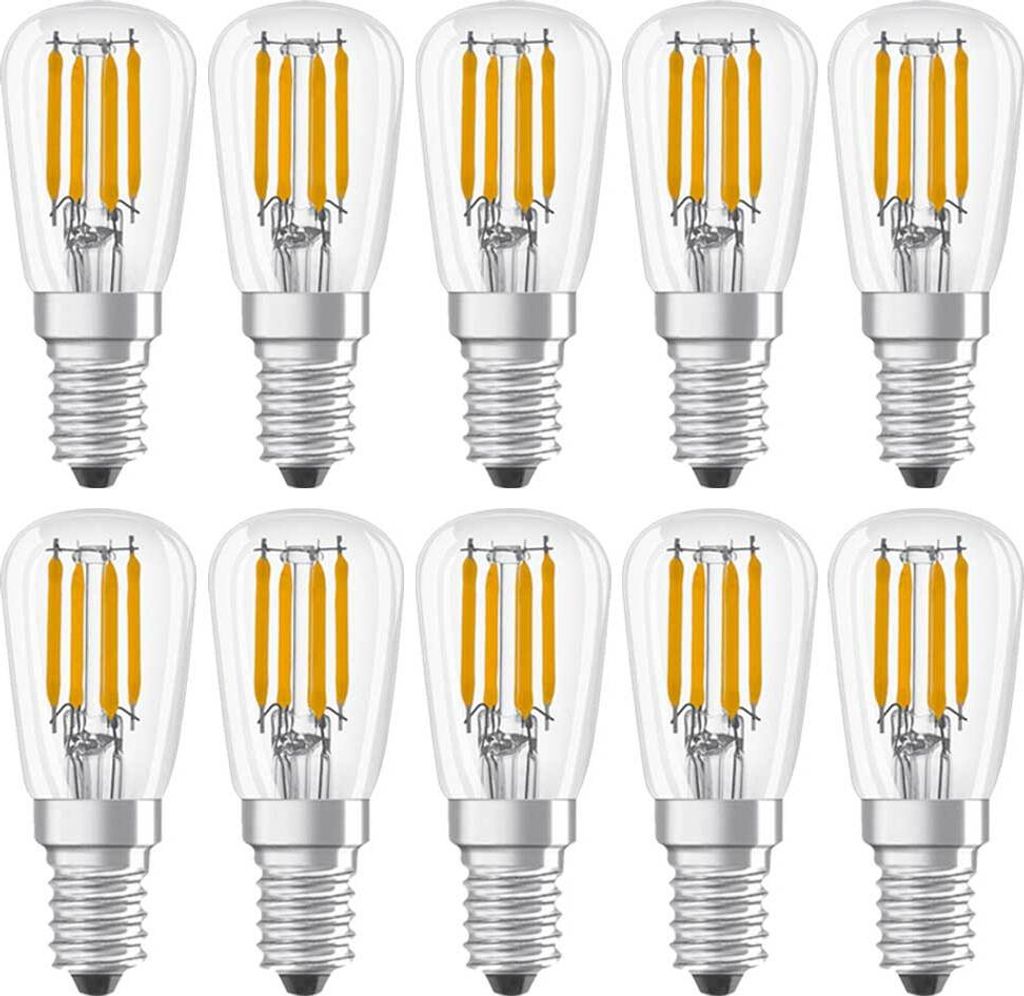 10 x Osram LED Parathom Filament Leuchtmittel T26 Röhre 2,8W = 25W E14 klar 250lm 865 Tageslicht 6500K kaltweiß
