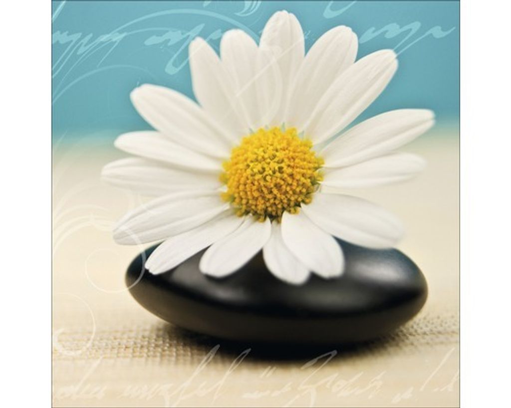 Glasbild Blue Passion I 30x30 cm