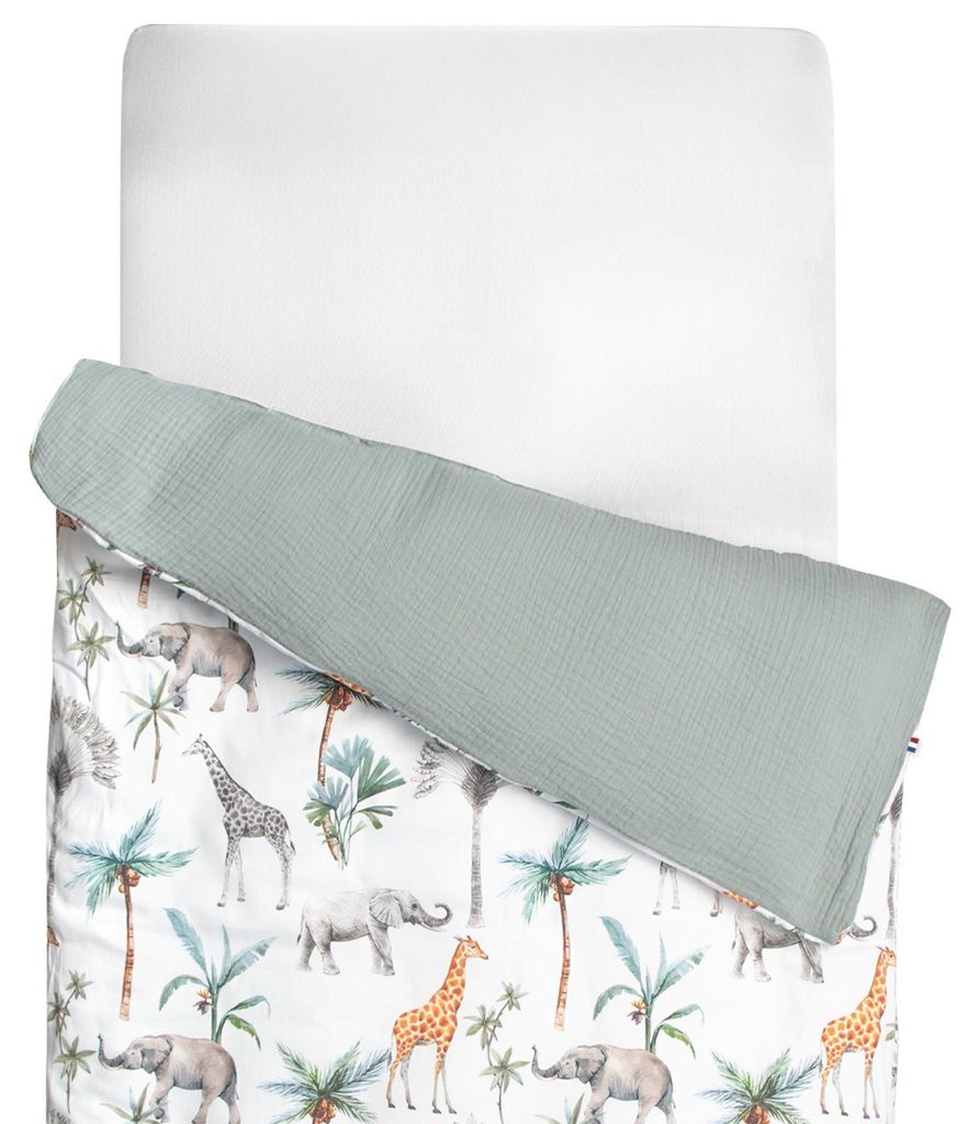 Bettbezug Safari - 80x120 cm - Grün | by SEVIRA KIDS