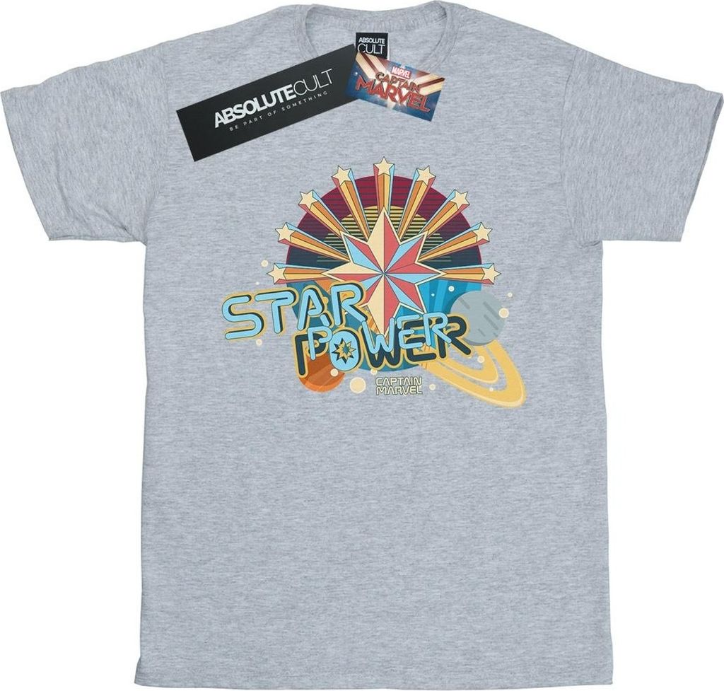 Marvel - "Star Power" T-Shirt für Herren BI20406 (XL) (Grau)