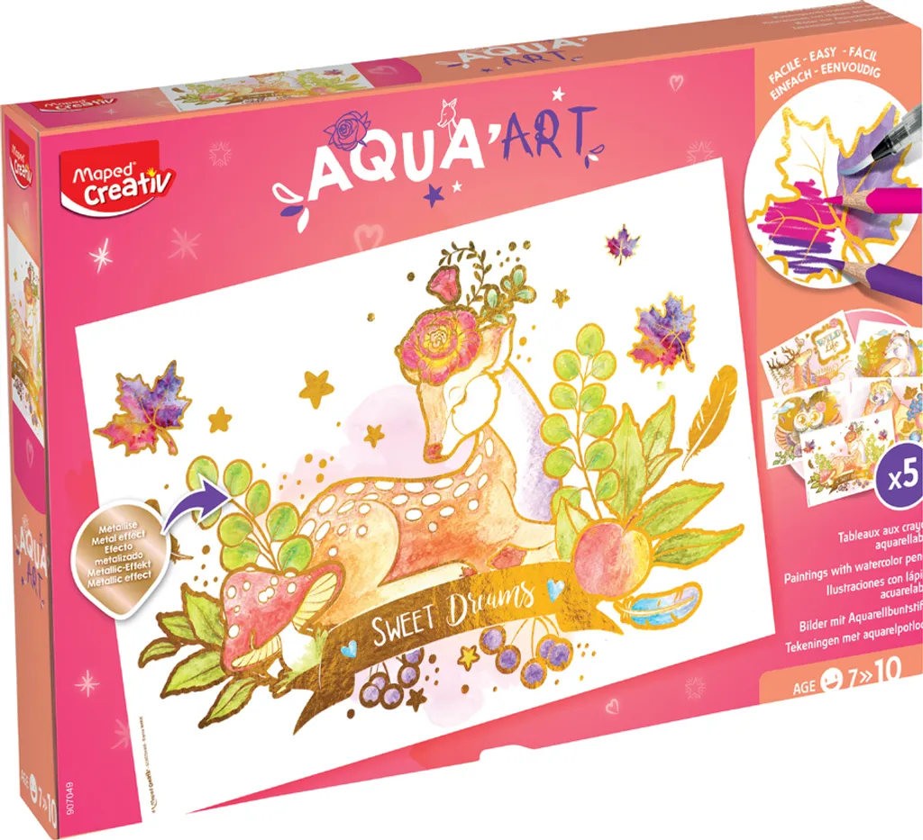 Activité Créative Aquarelle Enfant Aqua Art Maped pour Cadeau Anniversaire