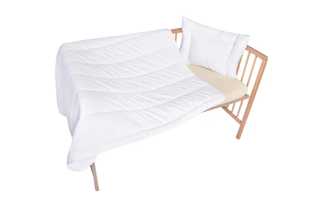 Cosing Oreiller Piqué 100x135 cm - Coussin de Lit Enfant Blanc Moelleux