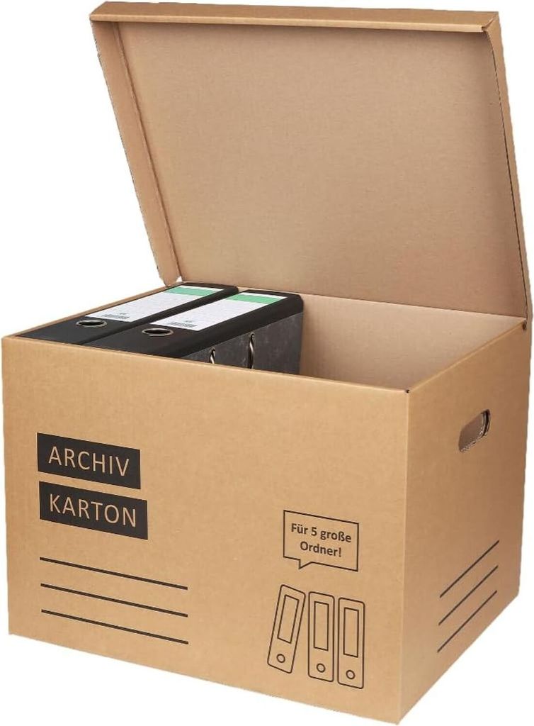 Archivkarton für 5 Aktenordner Umzugskarton Aktenkarton Produktbild 4