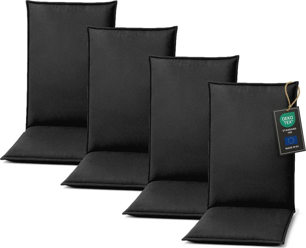 Pillows24 Sitzkissen Stuhl Outdoor - 120x50x8 cm / Graphit Produktbild 