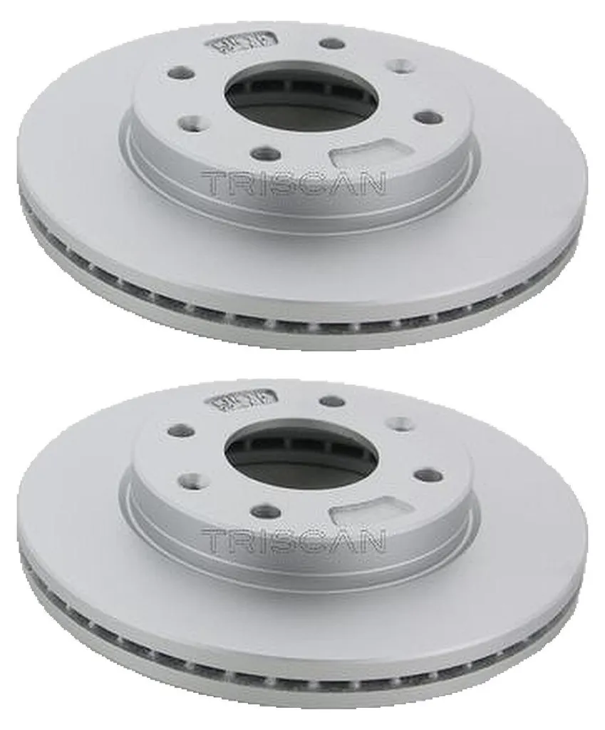 Jeu de 2 disques de frein avant ventilés 256mm TRISCAN Hyundai Elantra