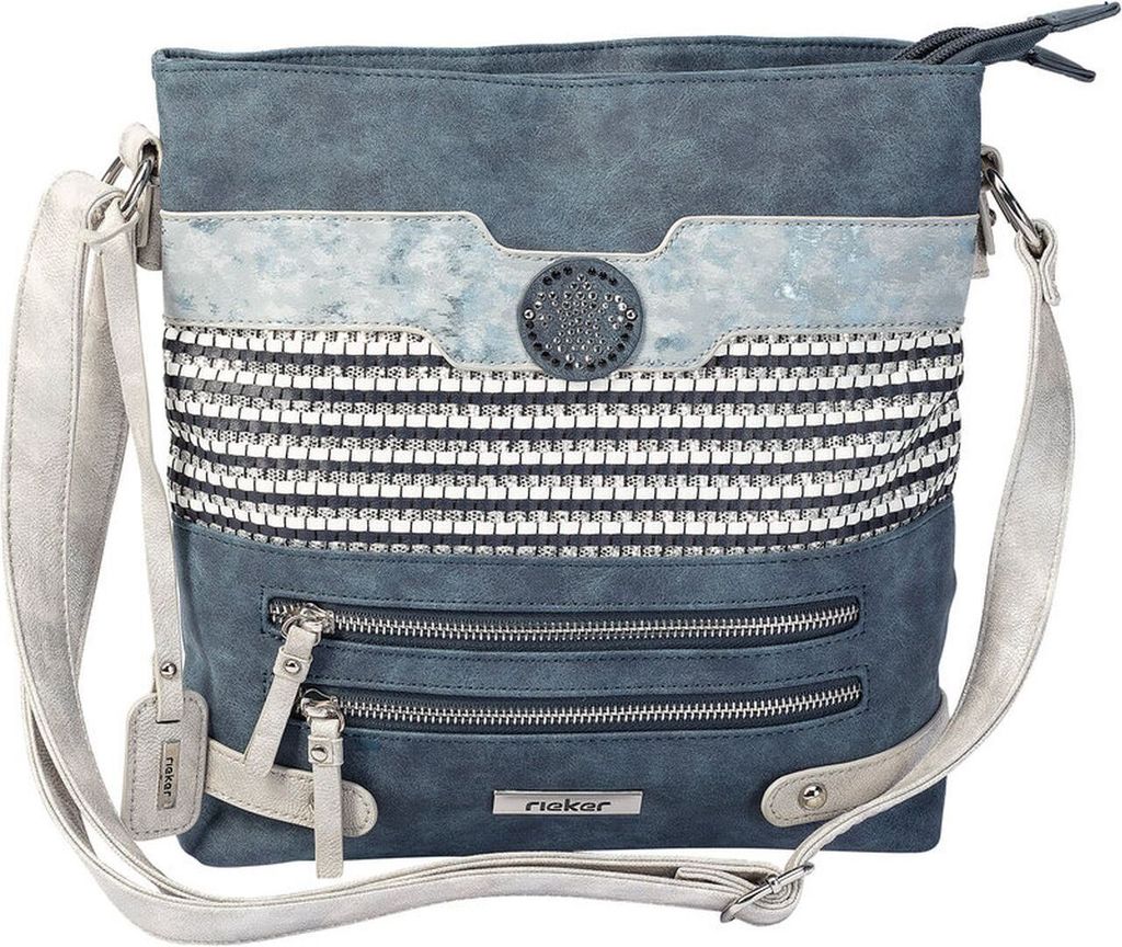 Rieker Umhängetasche Damen Schultertasche H1346, Farbe:Blau Produktbild 
