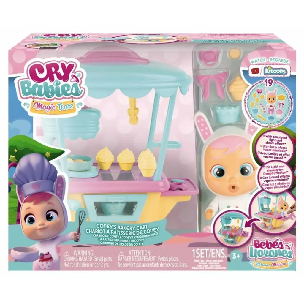 Playset Cry Babies chariot Coney anti-ennui avec 19 pièces de jeu - 3