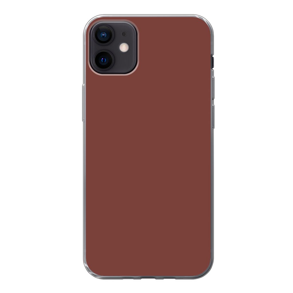 MuchoWow Handyhülle Schutzhülle Hülle für iPhone 12 mini Palette - Rot - Innenbereich Silikon Softcase Handy Hülle - Bild