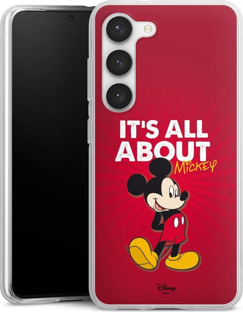 DeinDesign Handyhülle für Samsung Galaxy S23 Silikon Hülle Case Smartphone Schutzhülle Disney Maus Offizielles Lizenzprodukt