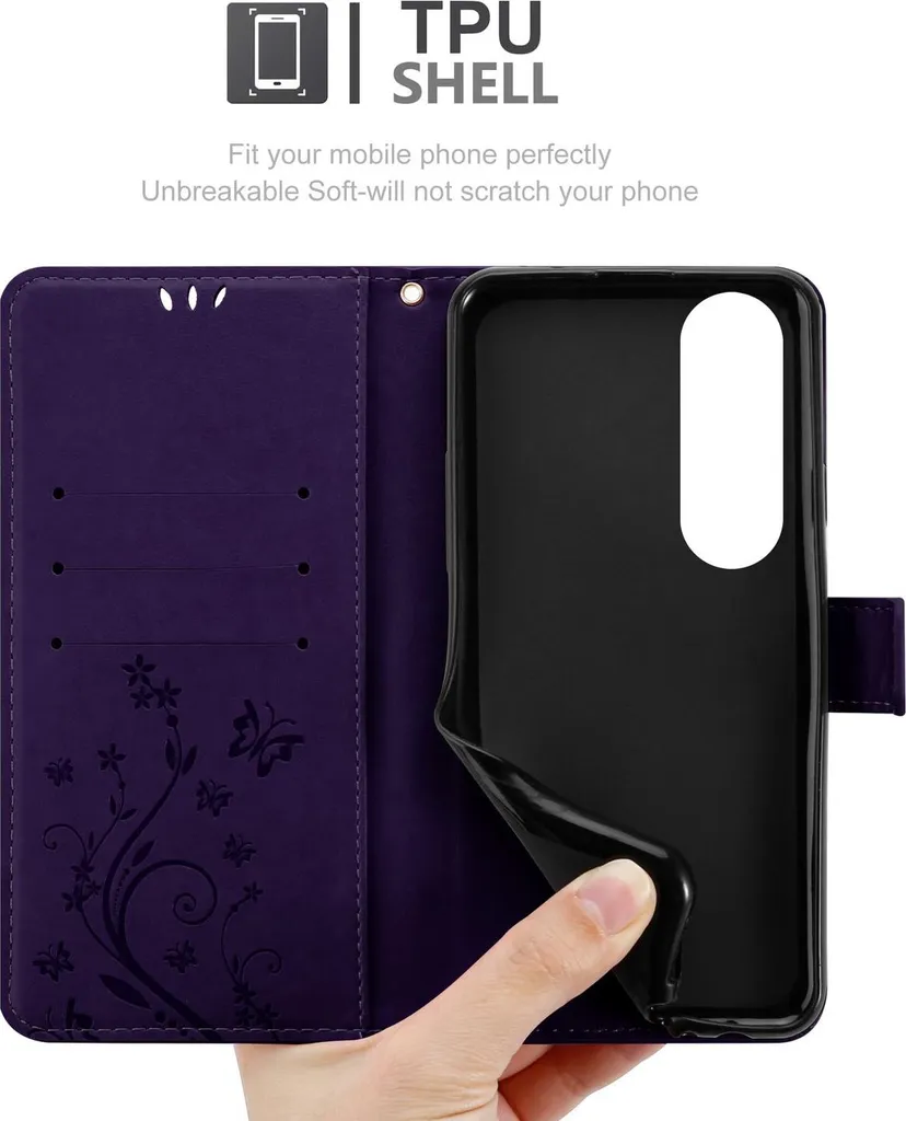 Custodia Libro Cadorabo Per Oneplus 8 – Nero Classy, Con Tasche Carte E Chiusura Magnetica