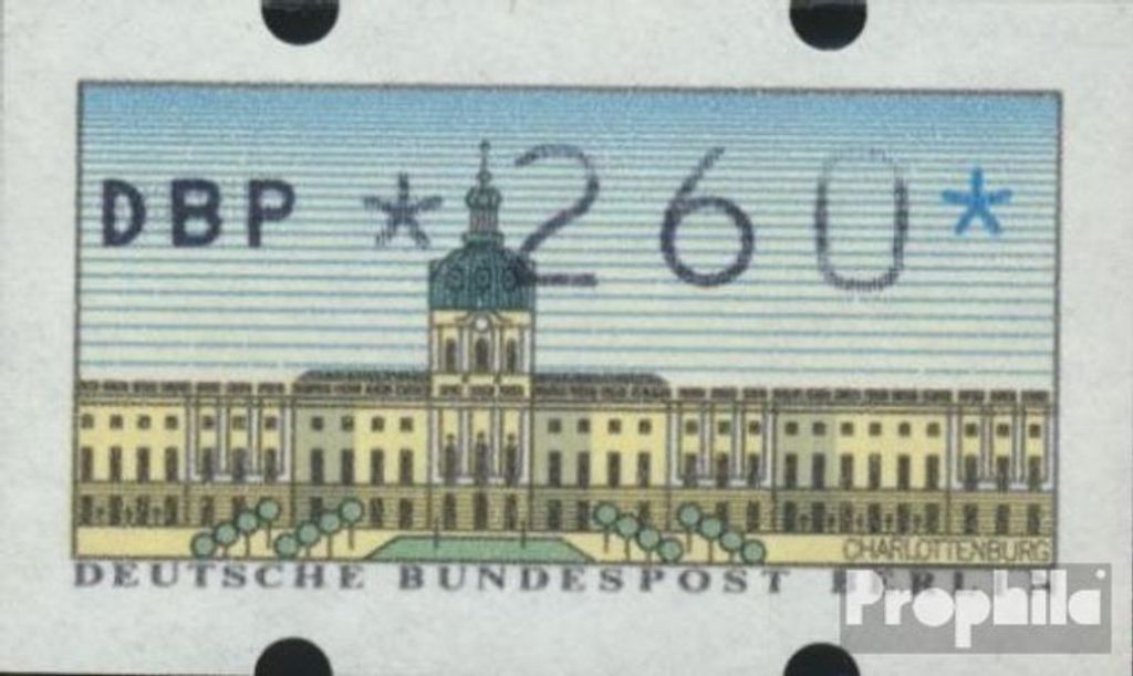 Briefmarken Berlin (West) 1987 Mi ATM1, 2.60 Nominale Produktbild 