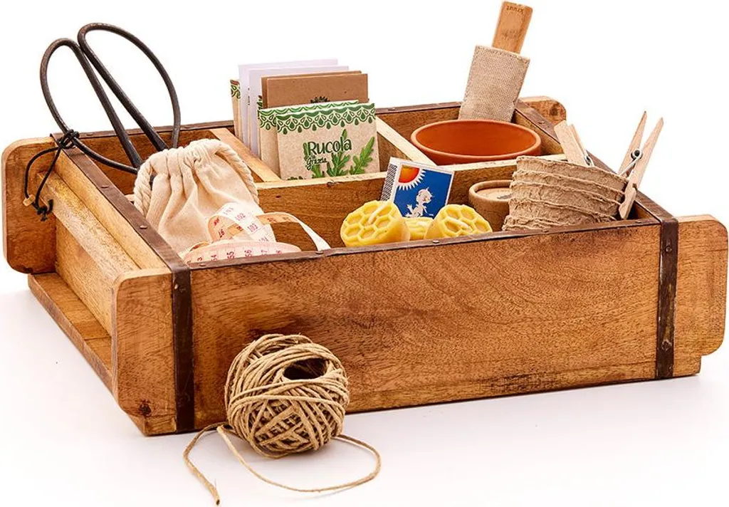 Caisse en bois compartimentée pour trier vos objets avec un style rétro - 8