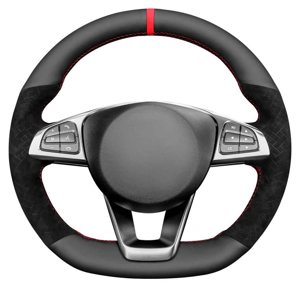Lenkradbezug Kompatibel mit C-Class AMG CLA-Class AMG GLA CLS-Class E-Class GLC-Class GLC 43 AMG GLE-Class S-Class SLC R172 SL-Class R231 per Hand ...