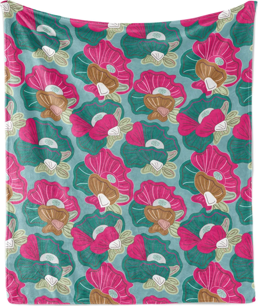 Coperta in Flanella ABAKUHAUS 175x230 | Alta Densità Pile Floreale