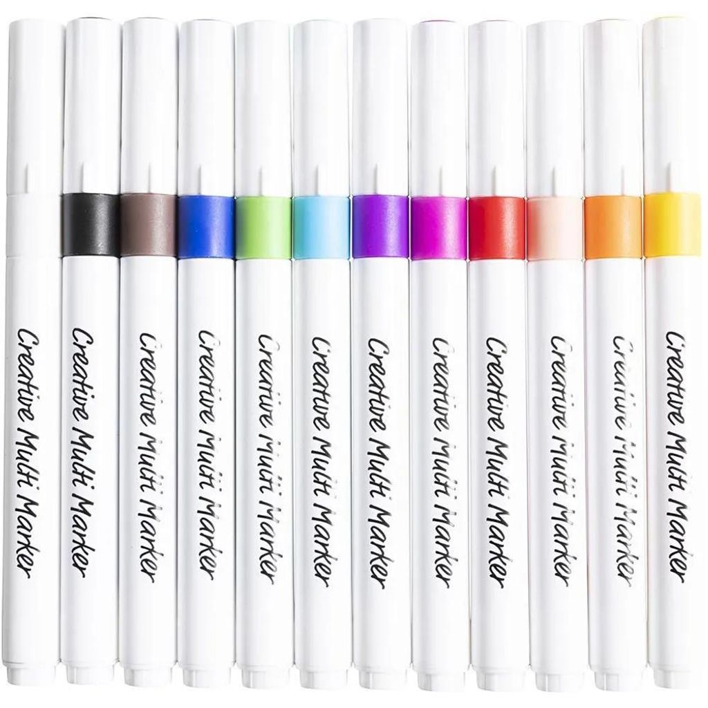 Creativ Company – Multimarker 4 mm, Set mit 12 Farben Produktbild 