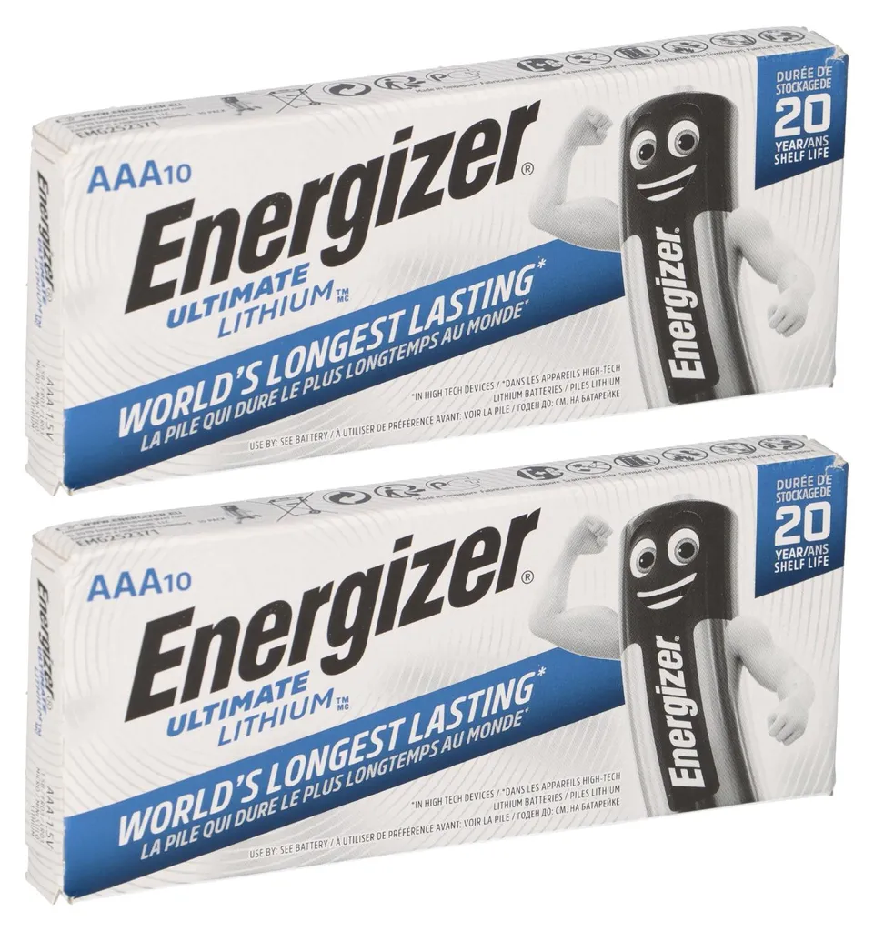 Pile AAA Energizer Ultimate Lithium LR03 1.5V Résistance Températures