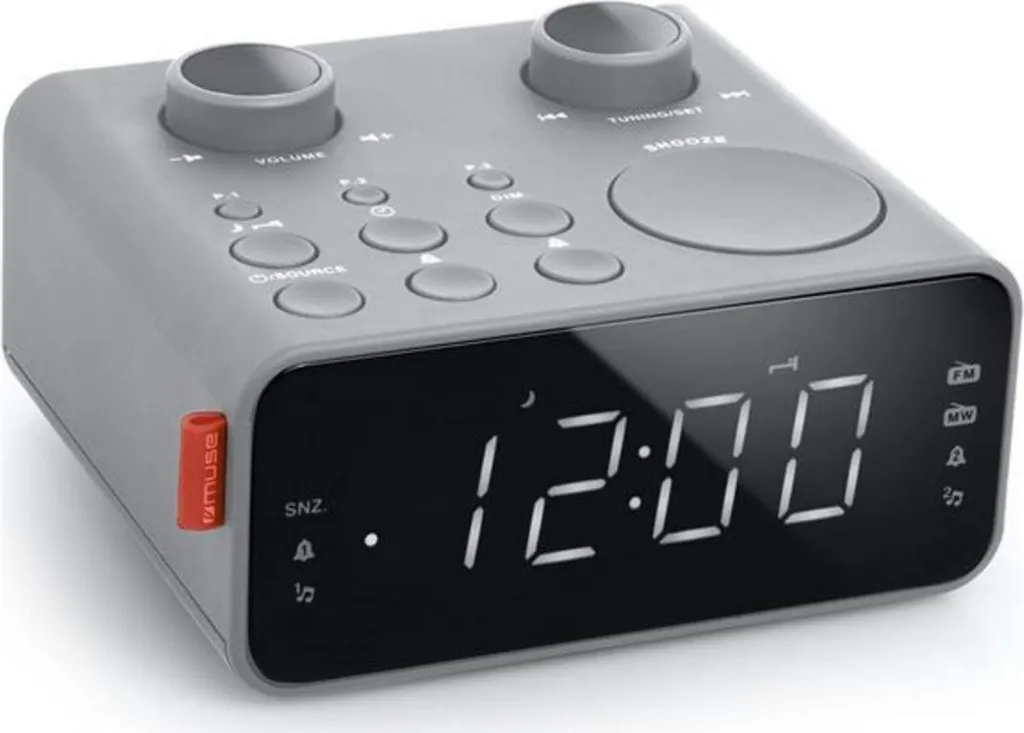 Radio-réveil Muse M-17 LG : Finis les Retards avec la Double Alarme