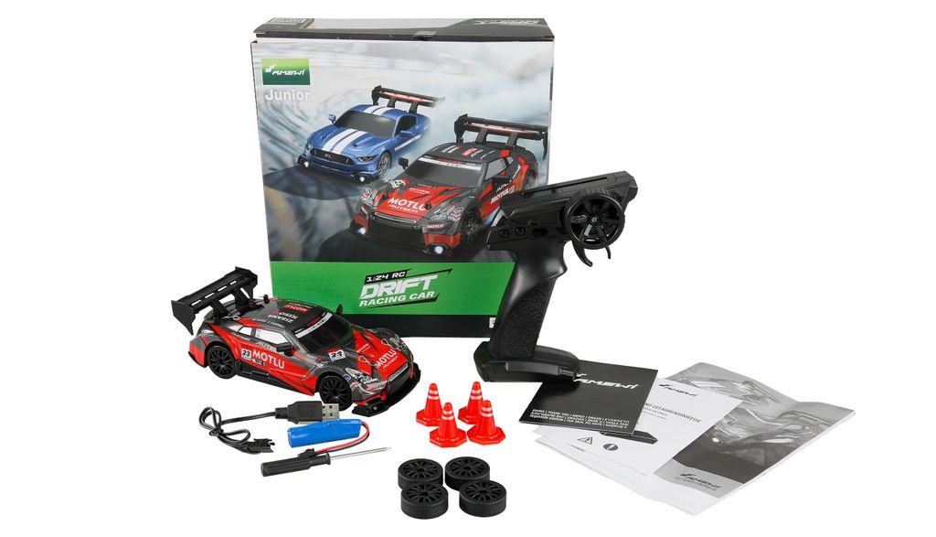 Drift Racing Car 4WD 1:24 RTR rot/schwarz mit Produktbild 