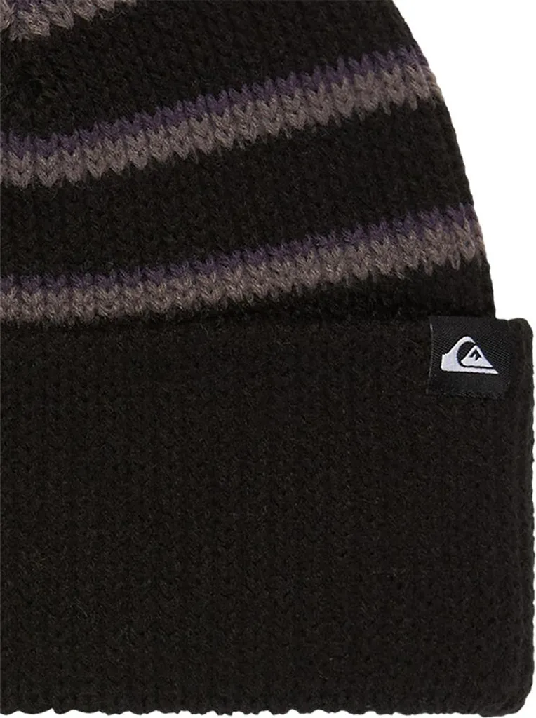 Quiksilver Split Beanie Nero - Berretto Caldo per Neve e Città - 3