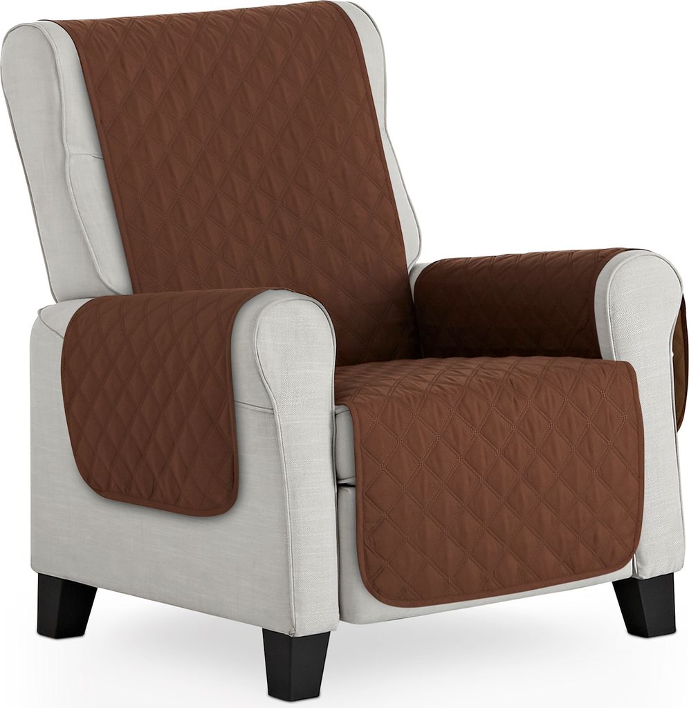 BESTCOVERS Sesselüberwürf Sesselschoner Schonbezug Sesselschutz 55*195cm BRAUN