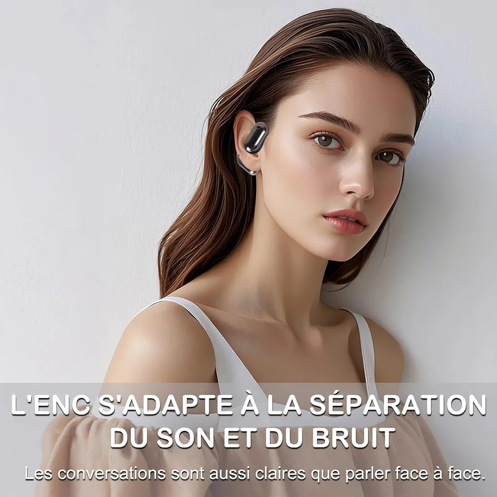 Offerta Cuffie Bluetooth 5.4 DT5.0: Suono Stereo e LED Grigio IPX5 - 8