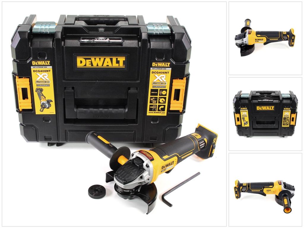 DeWalt DCG 406 NT accu haakse slijper 18V 125mm Brushless Productafbeelding 