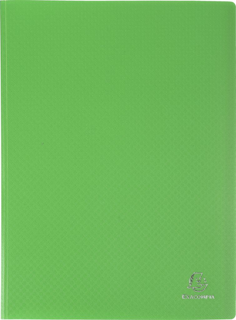 Exacompta 12x Sichtmappe PP 500μ 30 glatten Hüllen transluzent A4 Hellgrün 8833E